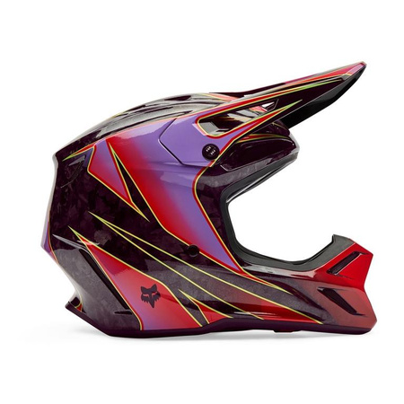 Kask cross FOX V3 RS CANVAS RED czerwony