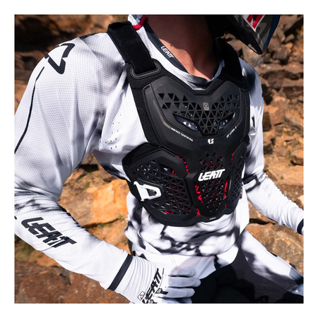 Buzer LEATT 4.5 HYBRID BLACK czarny