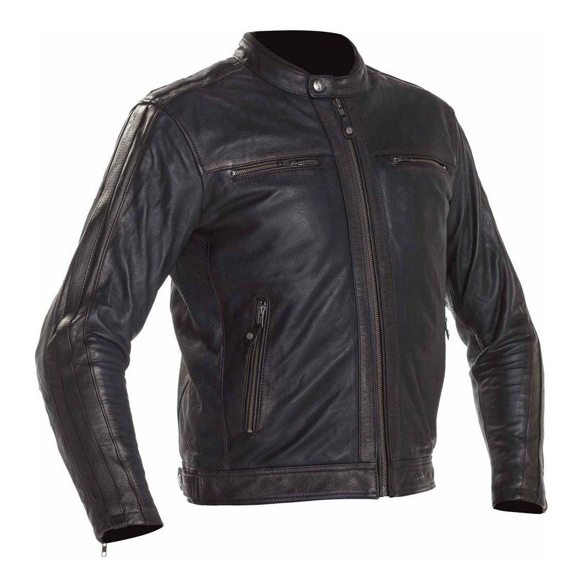 レアREGAL 2021 year model Horse Leather Kurtka skórzana RICHA GOODWOOD BLACK/BROWN czarny brązowy | RRmoto.pl