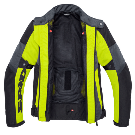 Kurtka tekstylna SPIDI TEK NET YELLOW FLUO czarny żółty fluo szary