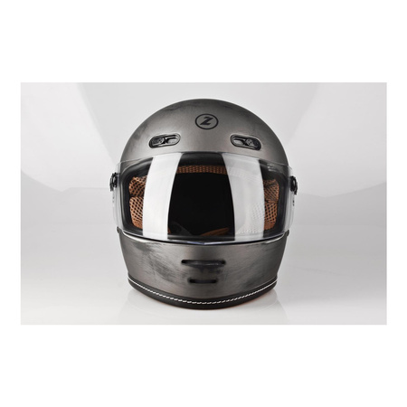 Kask integralny LAZER OROSHI CAFE RACER ALU BRUSHED srebrny szary