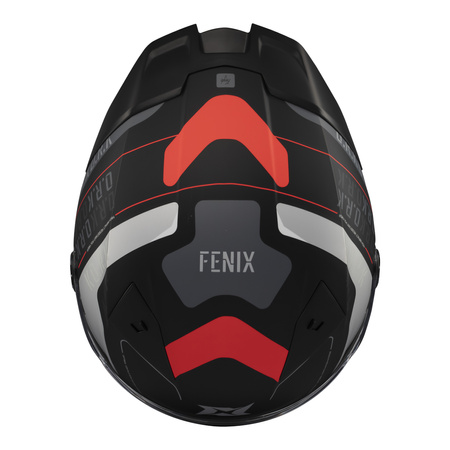 Kask integralny AXXIS FENIX ORK B5 MATT czarny czerwony szary