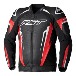 Kurtka skórzana RST TRACTECH EVO 5 RED/BLACK/WHITE czarny czerwony biały