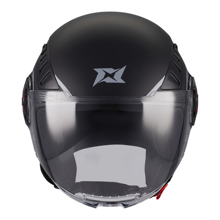 Kask otwarty AXXIS METRO S SOLID V2 A1 MATT BLACK czarny mat