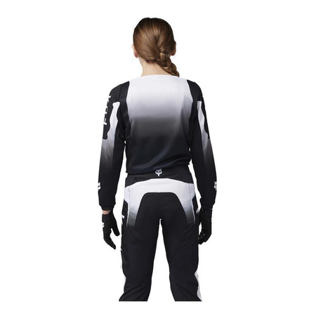 Bluza cross dziecięca FOX JUNIOR 180 LEAN BLACK/WHITE czarny biały