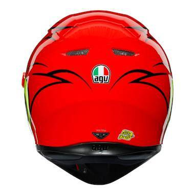 Kask integralny AGV K3 SV BIRDY RED czerwony żółty biały