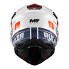 Kask cross MT FALCON S RULER A15 GLOSS biały niebieski czerwony