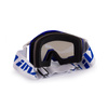 Gogle motocyklowe IMX SAND BLUE/WHITE SZYBA BLUE IRIDIUM + CLEAR niebieski biały