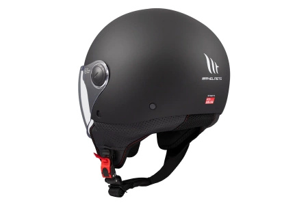 Kask otwarty MT STREET S SOLID MATT BLACK czarny mat