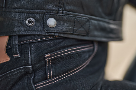 Jeansy motocyklowe damskie SHIMA DEVON LADY BLACK czarny