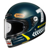 Kask integralny SHOEI GLAMSTER06 CHEETAH TC-2 niebieski zielony biały żółty