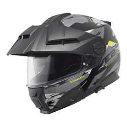 Kask szczękowy SCHUBERTH E2 ECE TRAIL YELLOW biały żółty fluo szary czarny