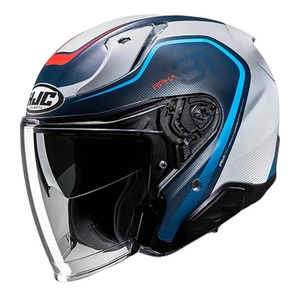 Kask otwarty HJC RPHA 31 KOUV BLACK/SILVER czarny srebrny niebieski