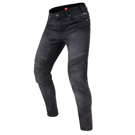 Jeansy motocyklowe REBELHORN EAGLE III SLIM FIT WASHED BLACK czarny