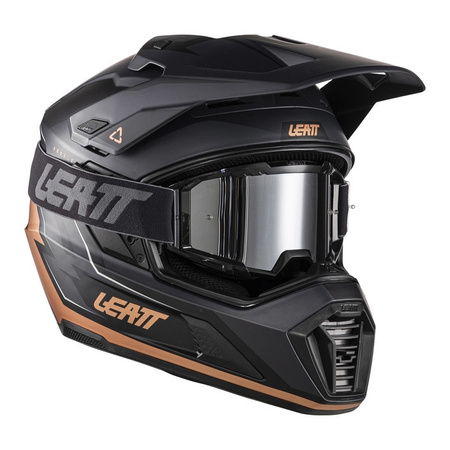 Kask cross z goglami LEATT ADV 7.5 BLACK/BRONZE czarny brązowy