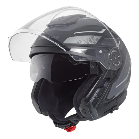 Kask otwarty SCHUBERTH J2 ECE SIGMA GREY czarny szary