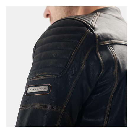 Kurtka skórzana REBELHORN HUNTER II VINTAGE BROWN brązowy