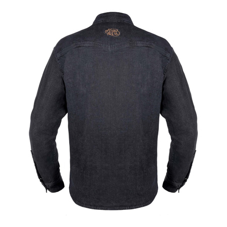 Koszula motocyklowa BROGER ALASKA JEANS WASHED BLACK czarny
