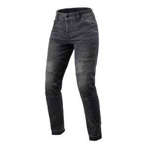 Jeansy motocyklowe damskie REVIT MOTO 2 LADY DARK BLACK STONE czarny