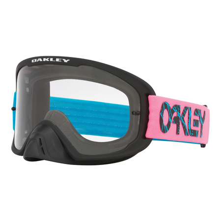 Gogle motocyklowe OAKLEY O FRAME 2.0 PRO MX 2 STROKE BLACK/PINK CLEAR czarny różowy