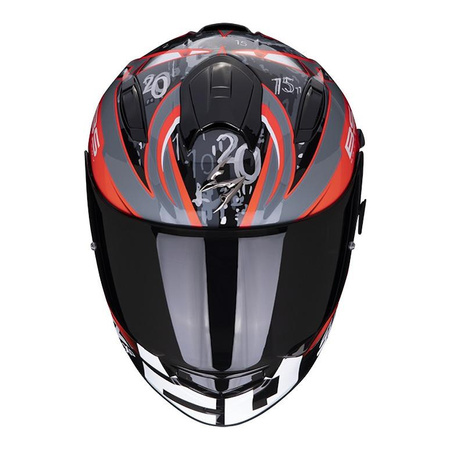 Kask integralny SCORPION EXO-491 FABIO 20 REPLICA 2020 czarny czerwony szary biały