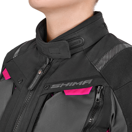 Kurtka tekstylna damska SHIMA HERO 2.0 LADY PINK czarny szary różowy