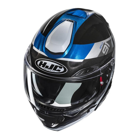 Kask szczękowy HJC RPHA 91 MADAL BLACK/BLUE czarny niebieski