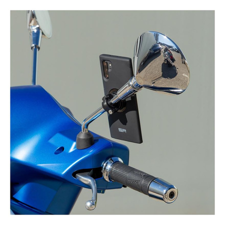 Uchwyt do mocowania SP CONNECT MIRROR MOTO MOUNT NA LUSTERKO BLACK czarny