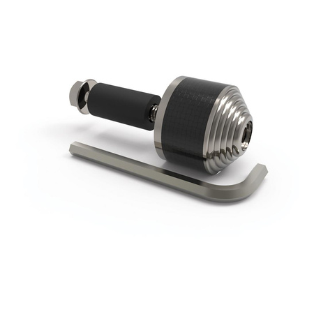Końcówki kierownicy OXFORD CARB ENDS 2 SILVER srebrny