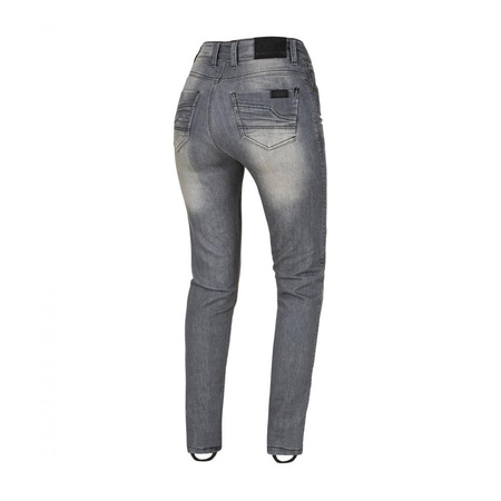 Jeansy motocyklowe damskie SECA TRINITY CORDURA GREY szary