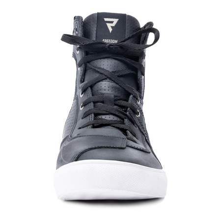 Trampki motocyklowe REBELHORN VANDAL BLACK/WHITE SOLE czarny biały