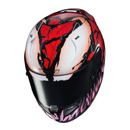 Kask integralny HJC R-PHA 11 MARVEL CARNAGE RED/BLACK czerwony różowy pomarańczowy czarny biały