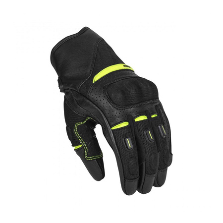 Rękawice miejskie SECA AXIS MESH II FLUO YELLOW czarny żółty fluo