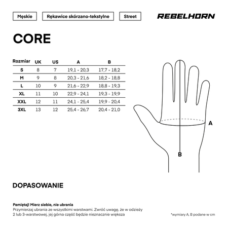 Rękawice miejskie REBELHORN CORE BLACK/GREY/FLUO YELLOW czarny szary żółty fluo