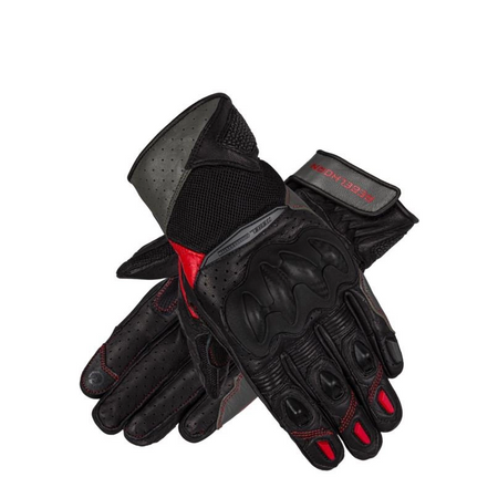 Rękawice sportowe damskie REBELHORN FLUX II LADY BLACK/FLO RED czarny szary czerwony fluo