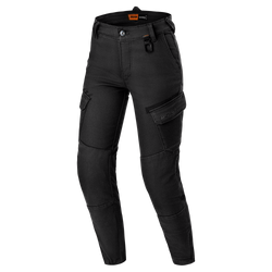 Jeansy motocyklowe damskie SHIMA RECON LADY BLACK czarny