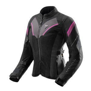 Kurtka tekstylna damska REBELHORN HIFLOW V LADY BLACK/GREY/FLUO PINK czarny szary różowy