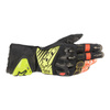 Rękawice sportowe ALPINESTARS GP TECH V2 BLACK/FLUO YELLOW/WHITE/FLUO RED czarny żółty fluo biały czerwony fluo