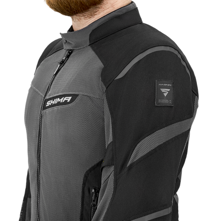 Kurtka tekstylna SHIMA RUSH 2.0 VENTED FLUO szary żółty fluo czarny