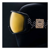 Gogle snowboardowe IMX PEAK BLACK MATT/GRAPHIC BLACK SZYBA PODWÓJNA GOLD IRRIDIUM + BROWN czarny
