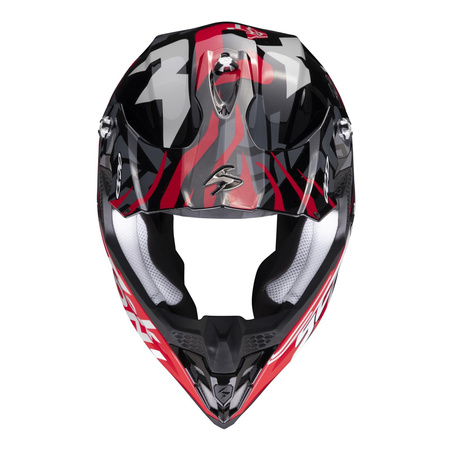 Kask cross SCORPION VX 16 EVO AIR ROK BLACK/RED czarny czerwony