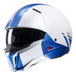 Kask otwarty z wpinaną szczęką HJC I20 BATOL WHITE/BLUE biały niebieski