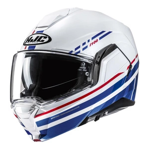 Kask szczękowy HJC I100 SYSMA WHITE/BLUE biały niebieski