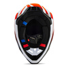 Kask cross FOX V3 MAGNETIC WHITE biały czerwony