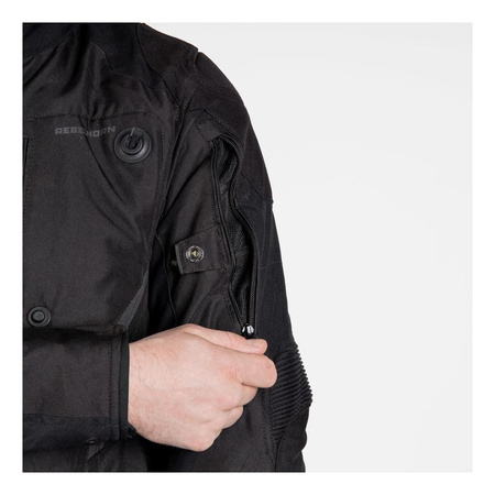 Kurtka tekstylna REBELHORN BORG BLACK czarny