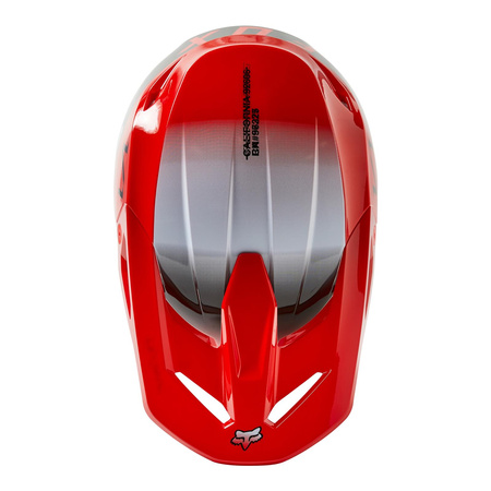 Kask cross FOX V1 TOXSYK FLUO RED czerwony fluo biały