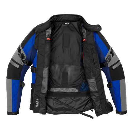 Kurtka tekstylna SPIDI 4 SEASON EVO BLUE szary czarny niebieski