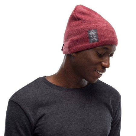 Czapka zimowa BUFF KNITTED & FLEECE BAND HAT MAROON