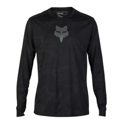 Koszulka rowerowa FOX RANGER Z DŁUGIM RĘKAWEM TRU DRI BLACK czarny