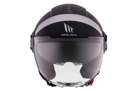 Kask otwarty MT VIALE SV S 68 UNIT MATT GREY szary czarny biały